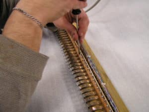Cleaning pipe organ keyboard contacts