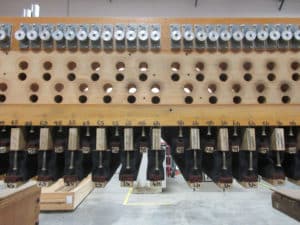 Reassembly of pneumatics of Choir Primary Wind chest, Hillgreen and Lane Pipe Organ
