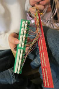 Leek Technician Extending chest cables to Krone Terminal Blocks