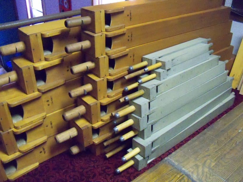 Cleaned, repaired and new stoppers added to wood pipes of Hillgreen and Lane Pipe organ located at Martin Luther Lutheran Church, Youngstown Ohio