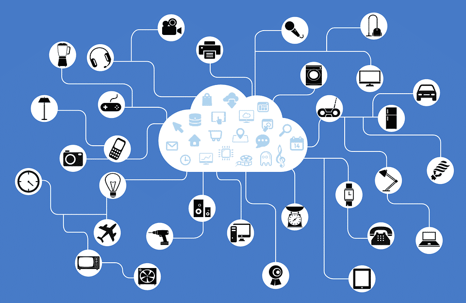 Image showing the links among devices, transport etc.