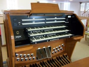 Finished Pipe Organ Console Control System