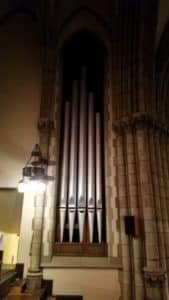 Principal 16' Facade Pipes Installed by Leek Pipe Organ Company 2018, Holy Trinity Lutheran Church, Akron OH